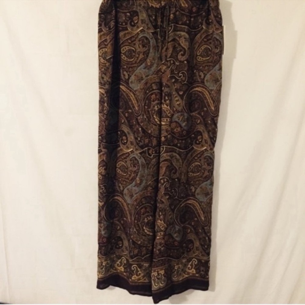 Vintage | Pants | Silk Paisley Drawstring Pants - Picture 6 of 10